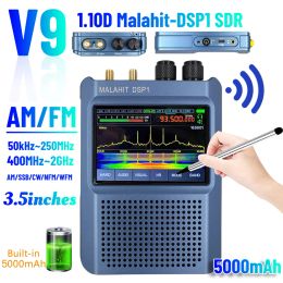 Radio V9 DSP1 SDR Malachite Radio Récepteur 50KHz ~ 250 MHz 400MHz ~ 2GHz 1.10D Récepteur malachite Radio Shortwave Support AM / SSB / CW / NFM / WFM