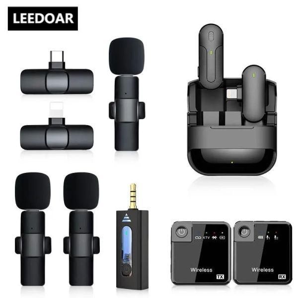 Radio Wireless Microphone 1in2 Lavalier Phone Mobile Phone Broadcast Broadcast Equipment Bluetooth Radio Microphone Microphone Lavalier sans fil