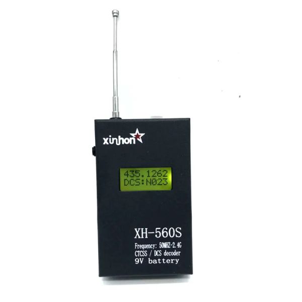 Radio XH560S Walkietalkie Contenedor de contador de frecuencia Lector de 50MHz ~ 2.4GHz CTCSS/DCS Decorder XH560S Probador de medidor para radio de dos vías
