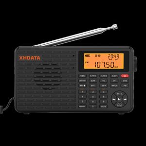 Radio XHDATA D109 FM Stereo Digitale Draagbare AM SW MW Ontvanger Bluetoothcompatibel Ondersteuning Tf-kaartspeler 230719
