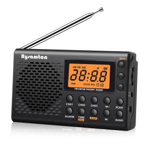 Radio Yorek Radio portátil Am/fm de onda corta pantalla Digital grande con temporizador de apagado y función de despertador, radios que funcionan con pilas