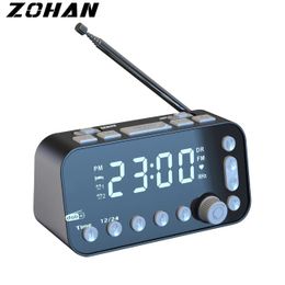 Radio ZOHAN Radio numérique FM/DAB haut-parleur radio réveil Portable Mini FM stéréo USB affichage temps de sommeil
