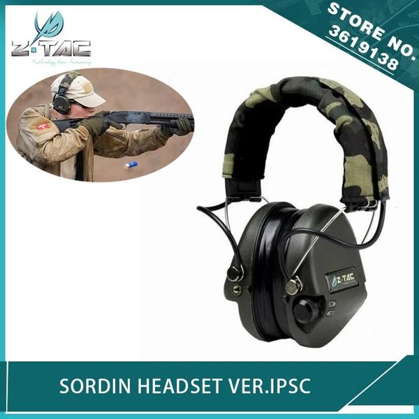 Casque Radio Ztactical Airsoft Zsordin pour réduction du bruit Ipsc casque de tir chasse écouteur de protection pour Radio militaire