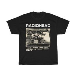 Radiohead T Shirt Hombres Moda Verano Algodón Camisetas Niños Hip Hop Tops Arctic Monkeys Tees Mujeres Tops Rock Boy Camisetas Hombre 220521