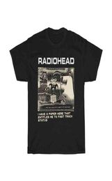 Radiohead T-shirt Men Fashion Summer Coton Tshirts Kids Hip Hop Tops Arctic Monkeys Tees Femmes Tops Ro Boy Camisetas Hombre T2201911012