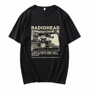 Camiseta de Radiohead para hombre, Camisetas clásicas Vintage, camiseta de la gira de América del Norte Rock Boy para mujer, Camisetas para Hombre, Camisetas informales de Hip Hop Street