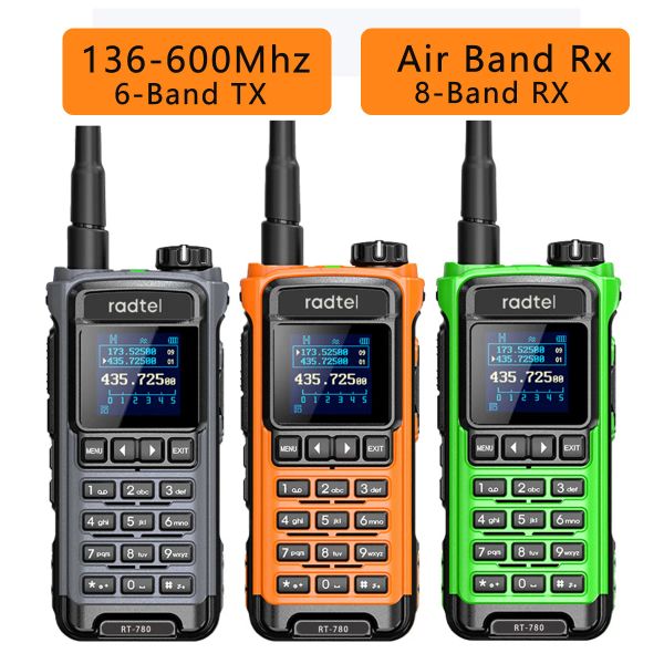 Radtel RT-780 136-620Mhz Amateur talkie-walkie récepteur Radio bande aérienne longue portée Portable bidirectionnel émetteur-récepteur Radio USB-C
