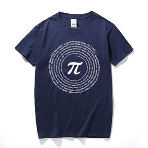 Raeek Nouveauté Pi Math T-shirts Coton pour hommes Lâche T-shirts à manches courtes Geek Style T-shirt Nerd Casual T-shirts Tops 210706