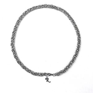 RAF Handgemaakte ketting R Letter Silver Titanium stalen ketting Bracelet Tide Brand Men and Women Fashion Hip-Hop All-match sieraden