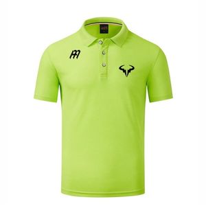 Rafael Nadal.Andy Murray Heren Merk Co-branded Poloshirt Mode Mesh Revers Sport Korte Mouw Top T-shirt 220623