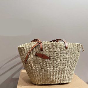 Raphia Beach Bags femmes designer Straw Totes Woven Bag Shoulder Crossbody Simple Atmospheric Sacs à main Lady Wallet Purses For Shopping Holidays 230615