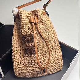Raffias hueco de bolso de la playa de la playa bolso de diseñador mm luxury bags bags de tejido de manipulación de la tienda de la sola