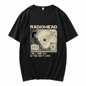 Rahead Music Band T-shirt Cott Soft Haute Qualité Hommes Tee-shirt Streetwear Hip Hop Je te verrai dans la prochaine vie Imprimer Tee E0Zf #