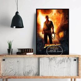 Raiders of the Lost Ark Affiche Indiana Jones Jones Classic Movie Retro Canvas Painting Pictures for Modern Bedroom Bar Art Home Decor
