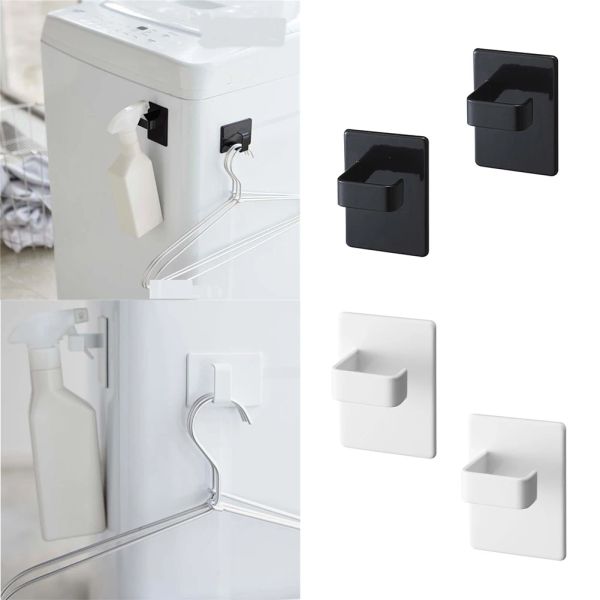 Ganchos magnéticos de pared de rieles, organizador de cocina de acero al carbono, estante de almacenamiento multifunción para ropa, ganchos de baño, soporte para llaves fuerte