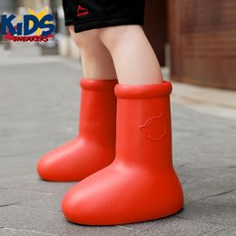 Boots de pluie grosse bottes rouges bottes de pluie