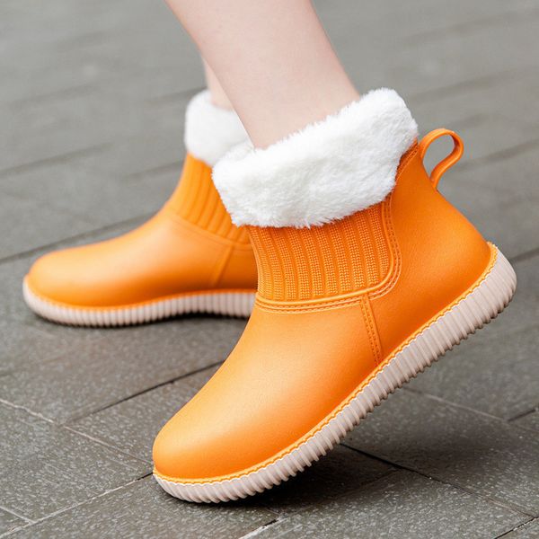 Bottes de pluie mode femmes Galoches dames chaussures marche antidérapant imperméable bottines femme maison jardin travail court 230211