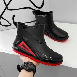 Bottes de pluie Chaussures de pêche hommes chaussures de randonnée légères antidérapantes en plein air bottes de pluie de pêche Shaxi chaussures de pêche en caoutchouc imperméables durables 231122