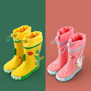 Bottes de pluie enfants garçons filles bottes de pluie chaussures pour enfants imperméables bottes de pluie pour tout-petits bottes en caoutchouc naturel chaussures d'eau pour bébés bottes de pluie de dessin animé 230804