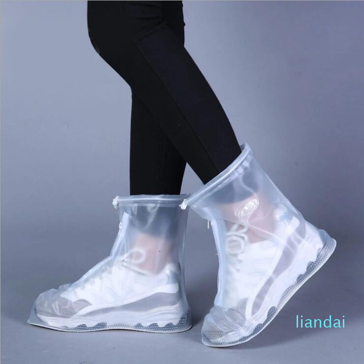 Waterproof Ankle Rain Boots with Low Heel Platform - Antiskid Footwear for Men, Women, Girls - YP360