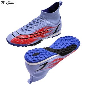 Rain Boots Men Soccer Shoes High Quality HighLow Ankle Football Futsal TFFG Outdoor NonSlip Grass Training Competition Sneakers 230721