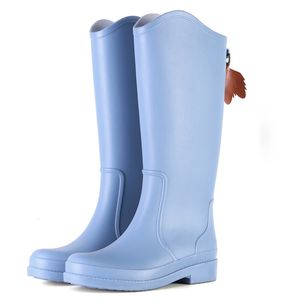 Bottes de pluie en caoutchouc bottes de pluie femmes bottes de pluie PVC bottes en caoutchouc à enfiler pour femmes chaussures imperméables antidérapantes bottes d'eau résistantes à l'usure 230314