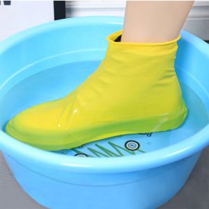 Boots de pluie Couvrette de chaussures imperméables Cover Silicone Chaussures de pluie Pocket Rubber Boots Cover Sneakers Protector Foot Cover Cycling