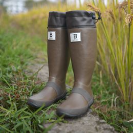 Botas de lluvia de la Sociedad de Japón, Botas de lluvia para exteriores para hombre, botas de agua para pesca, zapatos impermeables de goma, botas wbsj de Japón