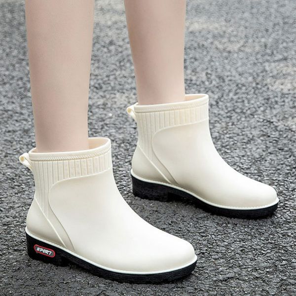 Boots de pluie Boots d'eau femme pluie Chaussures caoutchouc