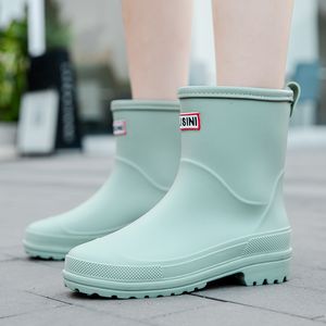 Regenlaarzen Waterlaarzen Dames Regen Waterdichte enkelrubberlaarzen Dames Comfort Werk Tuin Overschoenen Regenschoenen Sapato Chuva 230922