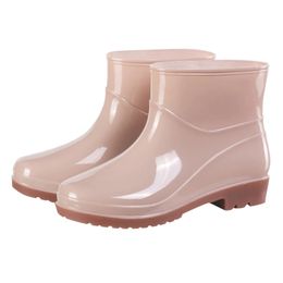 Boots de pluie Femmes de travail Jardin Galoshes Boot en caoutchouc imperméable