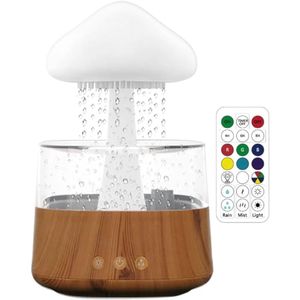 Rain Cloud Humidificateur Mushroom Diffuseur Raindrop Sound Night Light Cute Lampe Sooth Méditation relaxante Créative Gift 240523