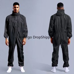 Vêtements de pluie imperméable conjoint combinaison chapeau travail vêtements de sécurité adulte motard hommes couverture Chubasquero Hombre manteau veste 231213