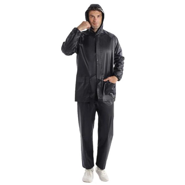 Rain Wear Fashion para adultos impermeables para impermeables mujeres para hombres de lluvia con capucha para caminatas al aire libre pesca de pesca engrosado ZLN231109