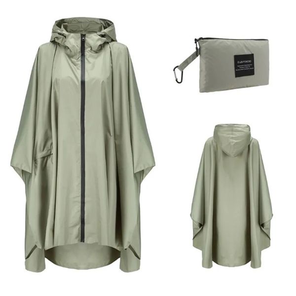 Ropa de lluvia Nylon Adultos Impermeable Mujeres Hombres Impermeable Tienda Cubierta Al aire libre Senderismo Abrigo Poncho Chaqueta Capa Capa De Chuva 231213