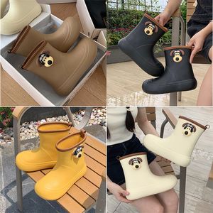 Regenlaarzen Dames Antislip Regenlaarzen Waterschoenen voor volwassenen Blauw Groen Rood Paars bruin Olijfgrijs comfortabele waterdichte laarzen GAI Lange overschoenen