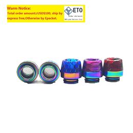 Rainbow 810 Sigarettenhouder Mondstukken Roestvrij staal Drip Tips Pijp Damp Accessoires Mondstuk Voor 810 Draad RDA RBA ZZ