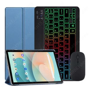 Étui pour clavier Rainbow Baclit pour Blackview Tab 12/Tab 12 Pro Cover 10.1 '' clavier magnétique Teclado espagnol russe portugais HKD230809