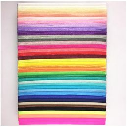 Gratis verzending Rainbow Elastische hoofdbanden Baby Meisjes DIY Haarband Accessoires 35 Kleur voor Kies 1,5 cm Breedte 36cm Maat