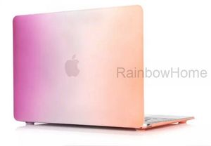 Hard Plastic Case Cover Protector for Macbook Air Pro Retina 12 13 15 16 inch Laptop Crystal Cases Rainbow Gradient Color