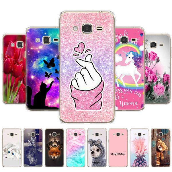 Para Samsung Galaxy Grand Prime G530 silicona suave TPU cubierta trasera del teléfono Galaxy G530 G531 funda para Grand Prime