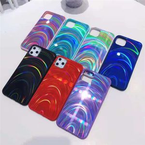 Rainbow Pattern Photo Cases TPU + PC + Acryl Mobiele telefoons Case Cover voor iPhone 13 12 Mini 11 PRO MAX X XS XR 7 8 6S Plus Samsung S21ULTRA A52 A72 DHL