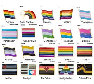 Broche arc-en-ciel insigne LGBT fierté épinglette Gay Pride bisexuel arc-en-ciel insigne broches broche