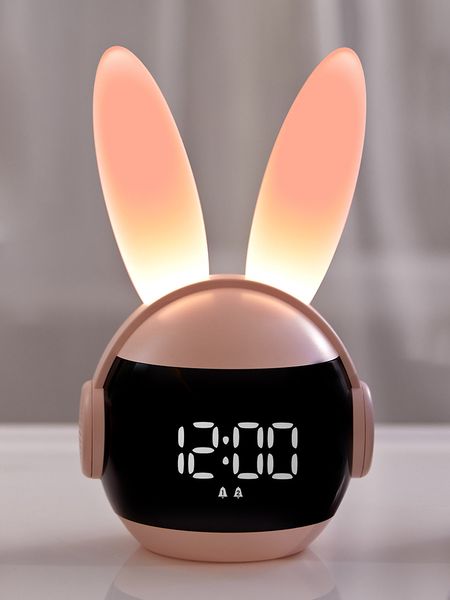 Rainbow Rabbit LED Digital Alarm ALARME Affichage LED électronique Contrôle son