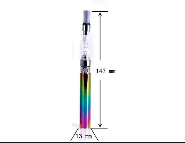 Tige arc-en-ciel en métal, Cigarette électronique, fumée, grosses gouttes d'huile, charge de vapeur, costume authentique