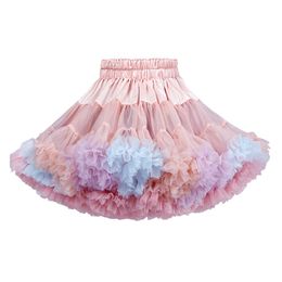 Robe Tutu arc-en-ciel pour filles, vêtements princesse TUTU pour bébé, robe de danse de Ballet, robes de bal de fête d'anniversaire, vêtements sirène en Tulle 2636