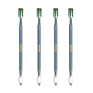 Regenboog Wax dabber gereedschap Graven tool 106-122mm Rvs voor Droge Kruid waterleiding glazen bong Plukken olie Accessoires