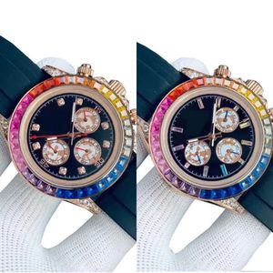 Rainbows Relojes Diamond Watch Dayton Montres de créateur pour hommes de haute qualité pour hommes Montre mécanique de luxe mm Boucle pliante étanche Black Friday Cadeaux s e