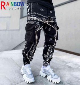 Rainbowtouches Pantalon de cargaison 2021 Nouveau pantalon de survêtement pour hommes Pantalon Zip Pocket Men Pantal