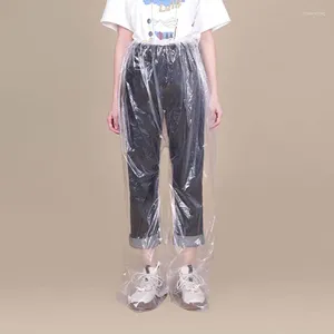 Pantalons de pluie jetables, 10 pièces, paquet épais, dérive des pieds, imperméable, pantalon fendu, tourisme, imperméable transparent, voyage en plein air, cyclisme